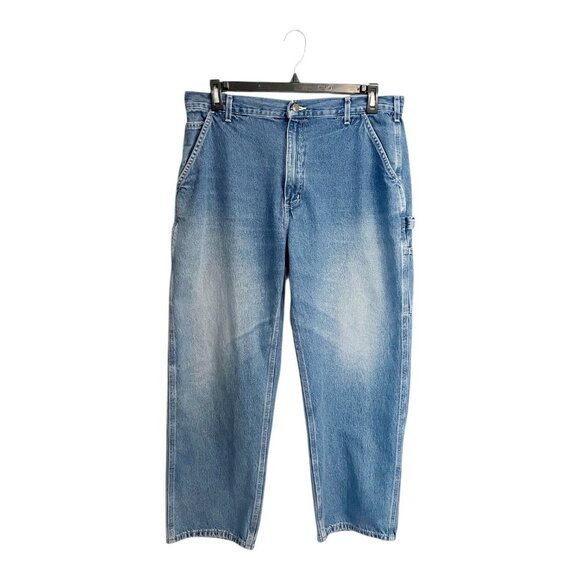 VTG Carhartt B13 DST Denim Jeans 38x30 Original Dungaree Fit Carpenter Workwear - Picture 1 of 9